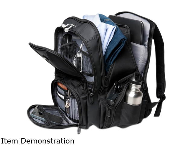 Kensington Black Contour Overnight Backpack Model K62594AM