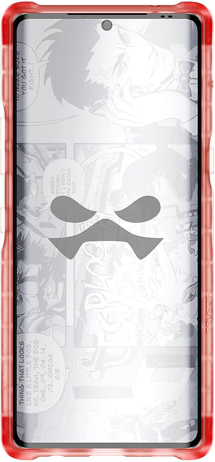 Ghostek Covert LG Velvet Case Clear with Kickstand and Grip Bumper Slim Phone Cover Ultra Thin Shockproof Design Heavy Duty Protection Wireless Charging for 2020 LG Velvet 5G (6.8 Inch) - (Smoke)