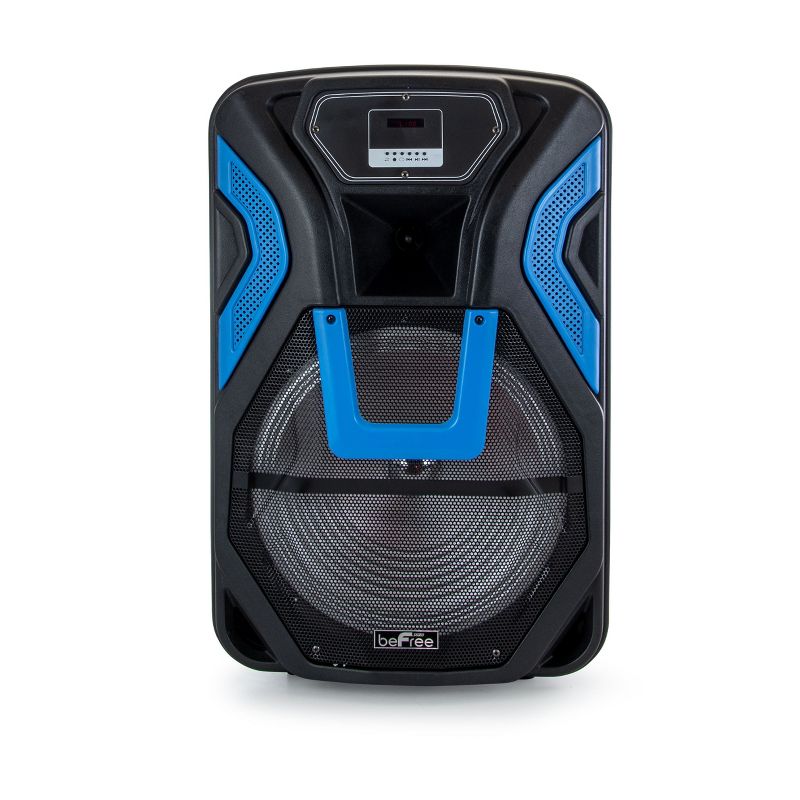 beFree Sound 15 Inch Rechargeable Bluetooth Portable Party PA Speaker System With SD/FM/USB Inputs