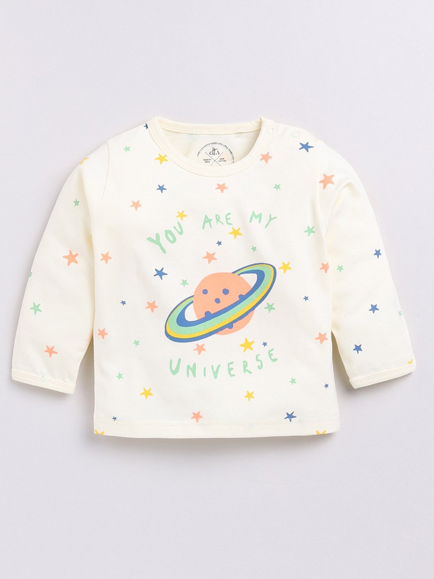 Clt.s Boys Light Blue Printed T-Shirt with Pants