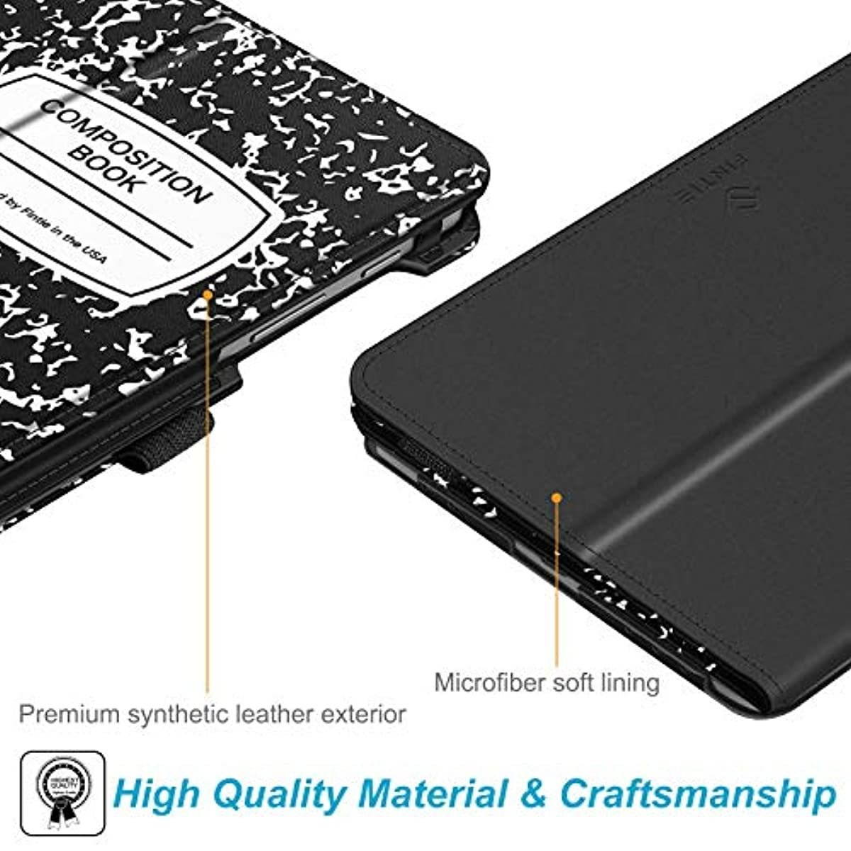 Fintie Folio Case for Samsung Galaxy Tab A 8.4 2020 Model SM-T307 (Verizon/T-Mobile/Sprint/AT&T), [Corner Protection] Slim Fit Premium Vegan Leather Stand Cover, Composition Book