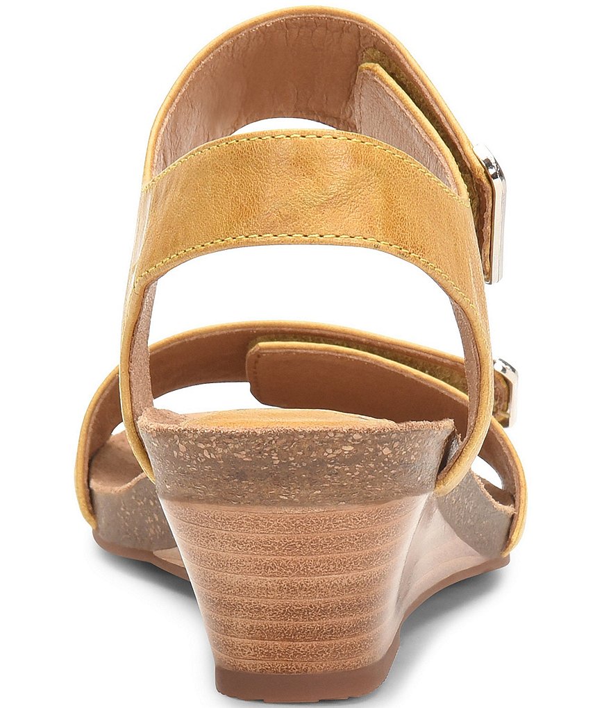 Sofft Verdi Leather Wedge Sandals