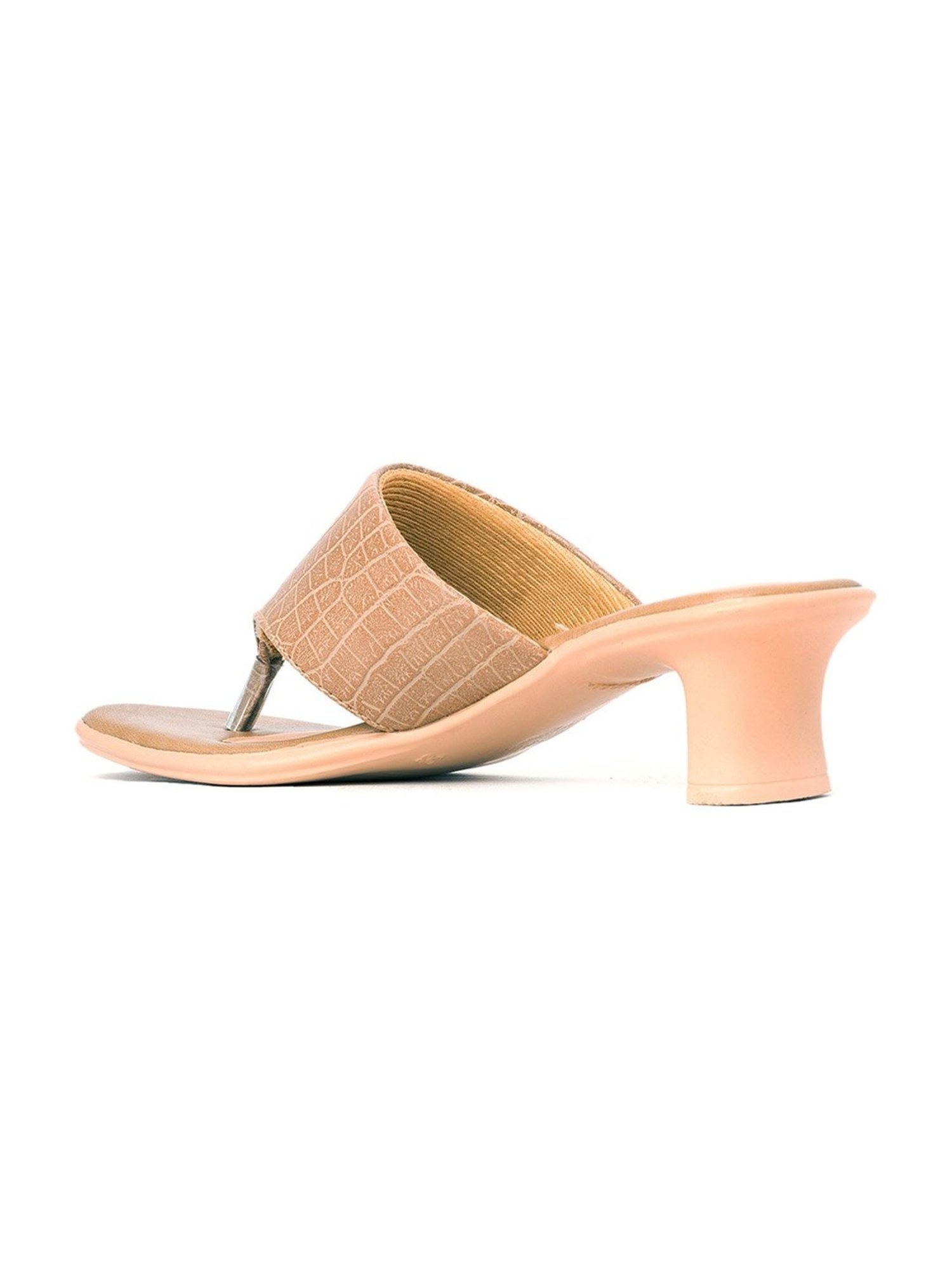 Khadim Women's Beige Thong Sandals