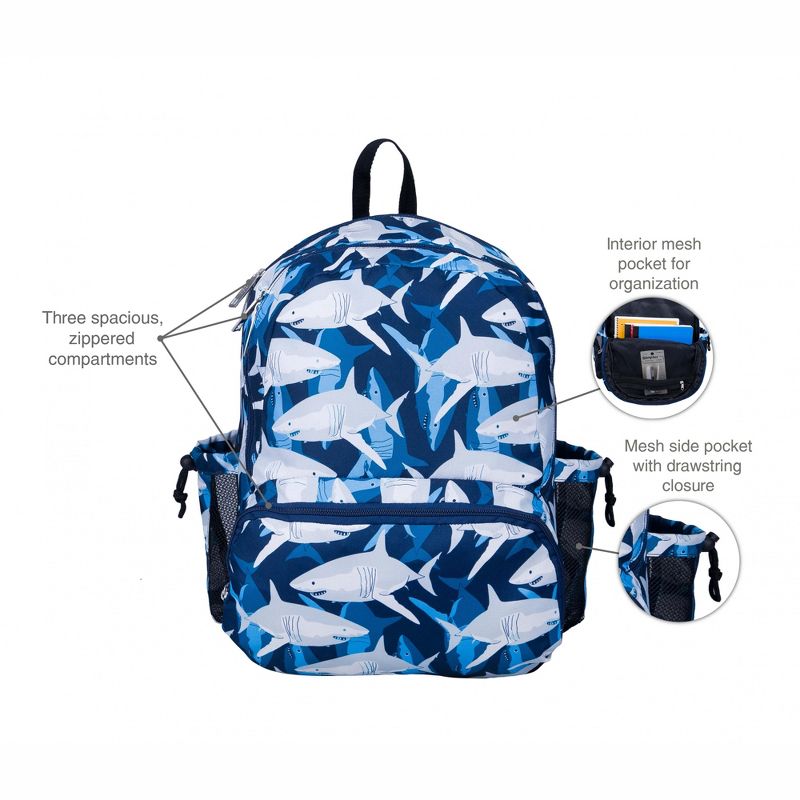 Wildkin Sharks 17 Inch Backpack