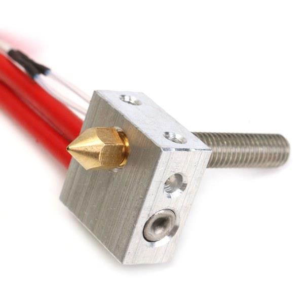 Geekcreit Assembled Aluminum Heating Block Extruder Hot End For 3D Printer 1.75mm MK8 0.4mm Nozzle