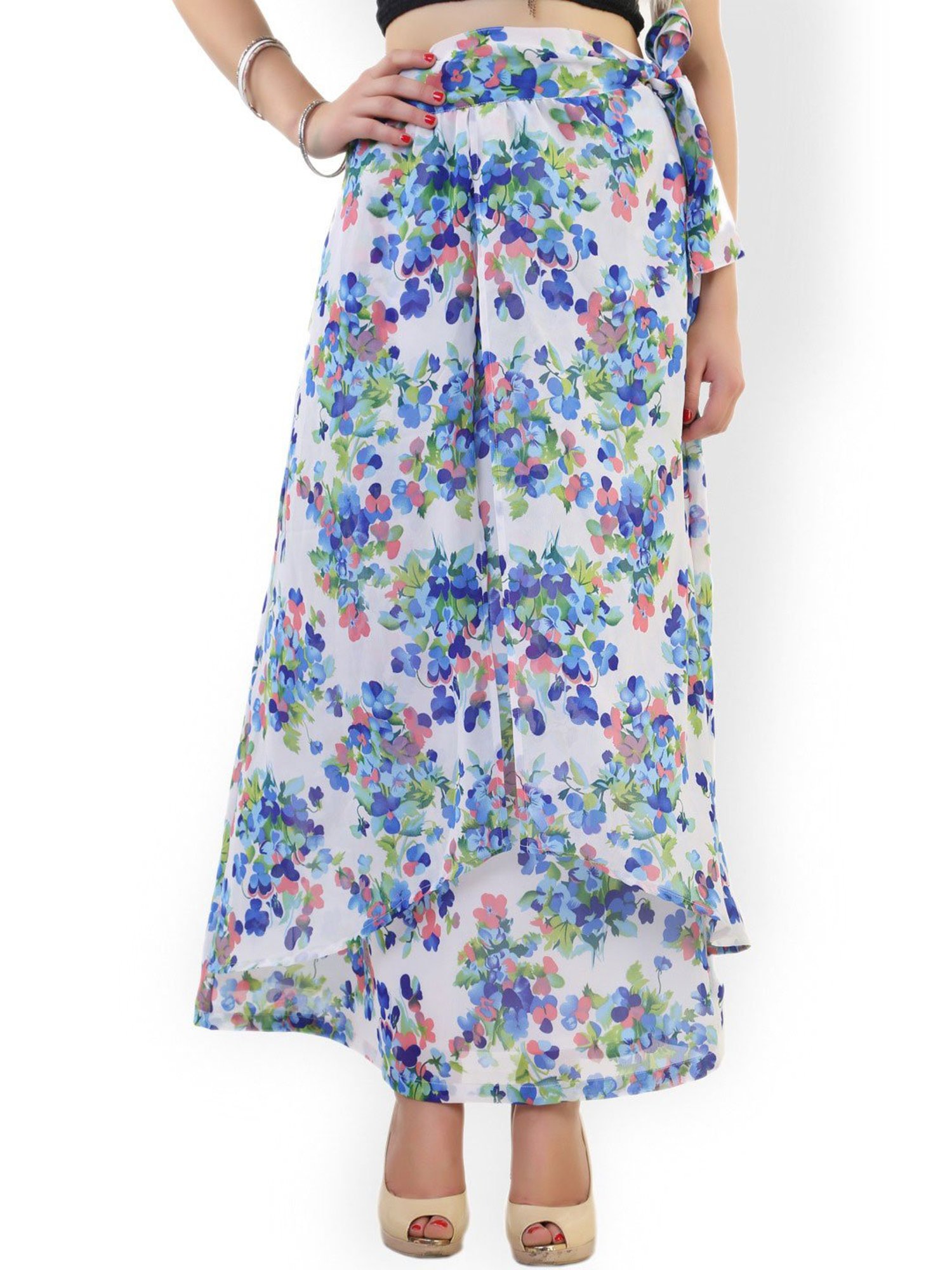 Belle Fille Multicolor Printed Skirt