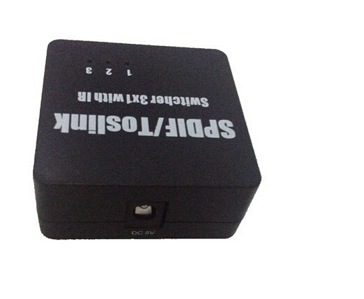 SPDIF TOSLINK Digital Optical Audio Switch Switcher Box 3x1 3 in 1 out