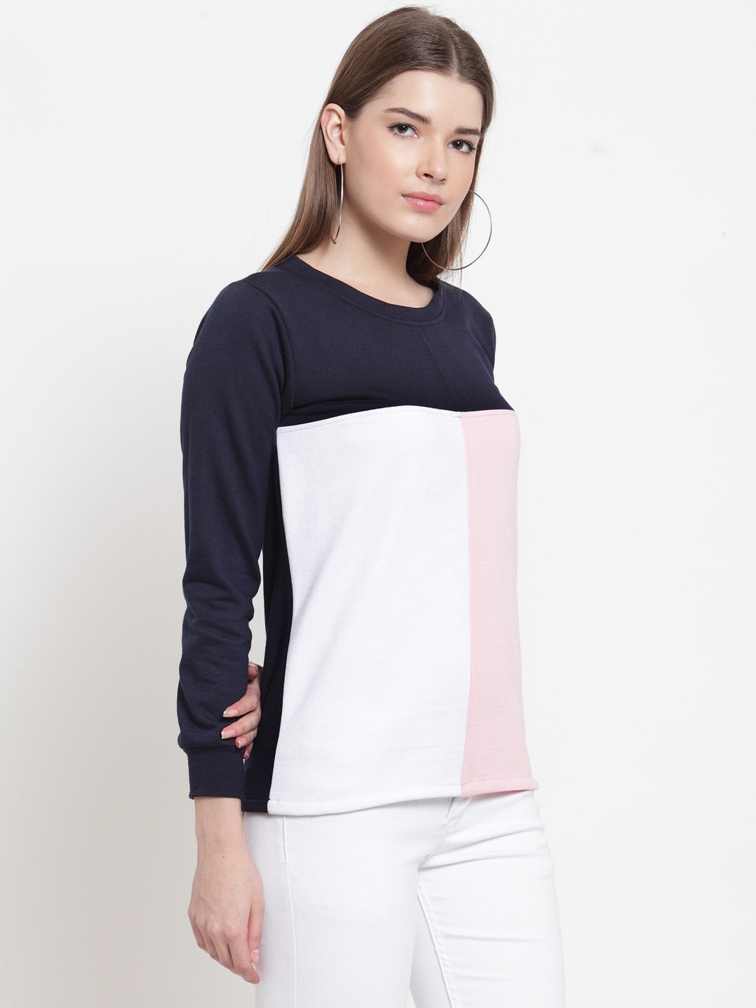 Belle Fille Multicolor Full Sleeves Sweatshirt
