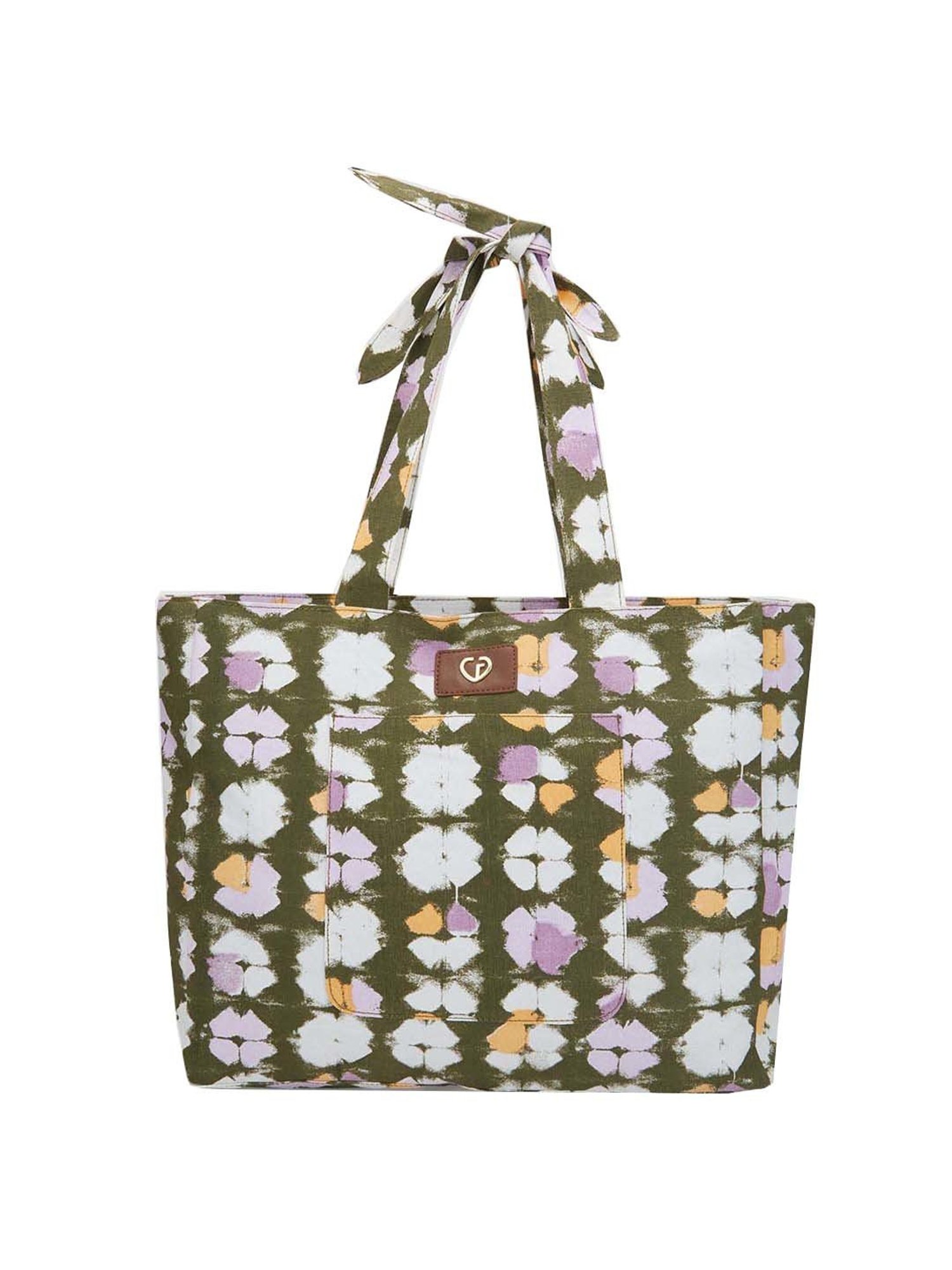 Call It Spring Black Combo Solid Large Tote Handbag