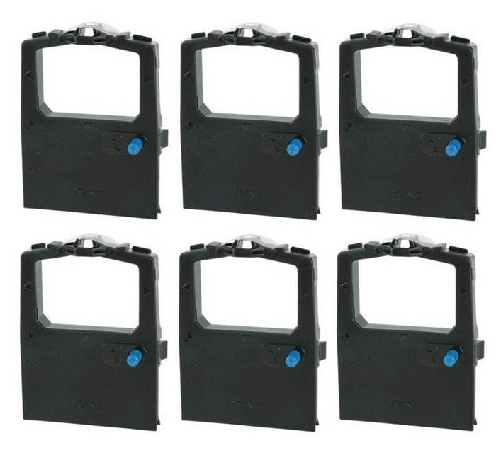 SuppliesMAX Compatible Replacement for Nukote BR106N Black/Red Printer Ribbons (6/PK) - Equivalent to Sharp S800BRC