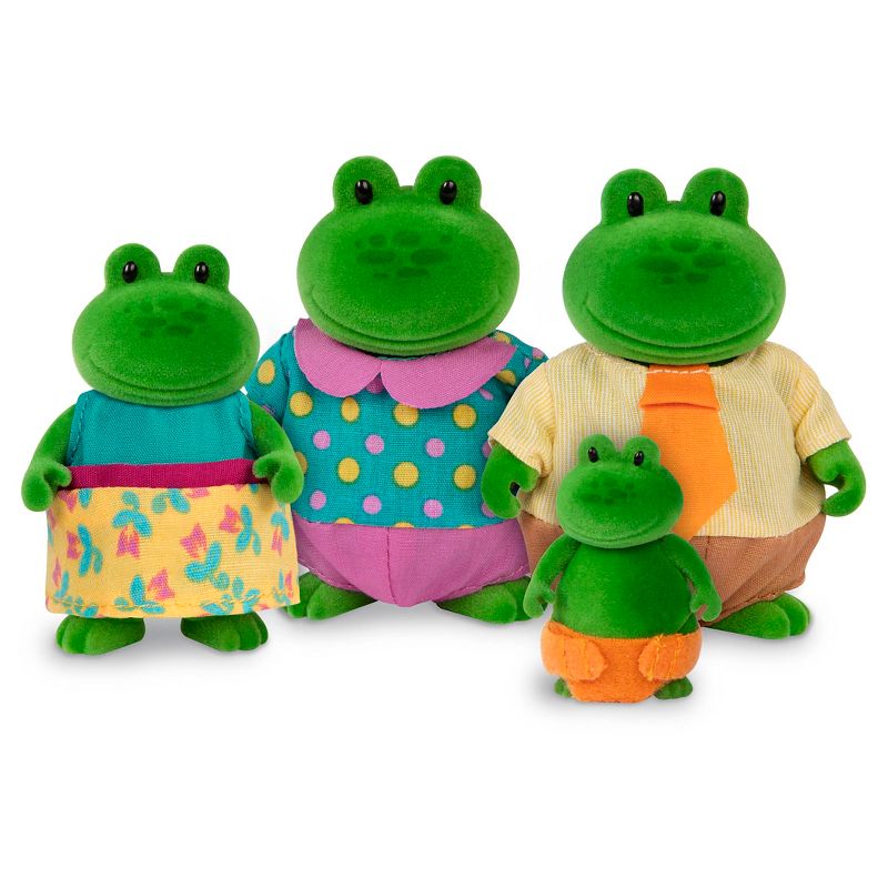Li'l Woodzeez Miniature Animal Figurine Set - Croakalily Frog Family