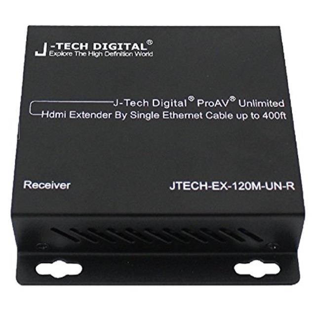 J-Tech Digital ProAV Unlimited N x N HDMI Extender Over Ethernet Cat6 Extender Matrix 12X12 8X8 Switch Switcher Extender by Single Ethernet Cable up to 400ft (Receiver)