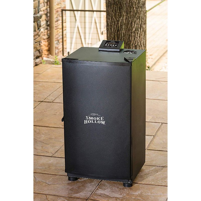 Masterbuilt SH19079518 Smoke Hollow ES230B 19in x 18in x 36in Fully Insulated Digital Electric BBQ Food Meat Smoker with Built In Thermostat, Black