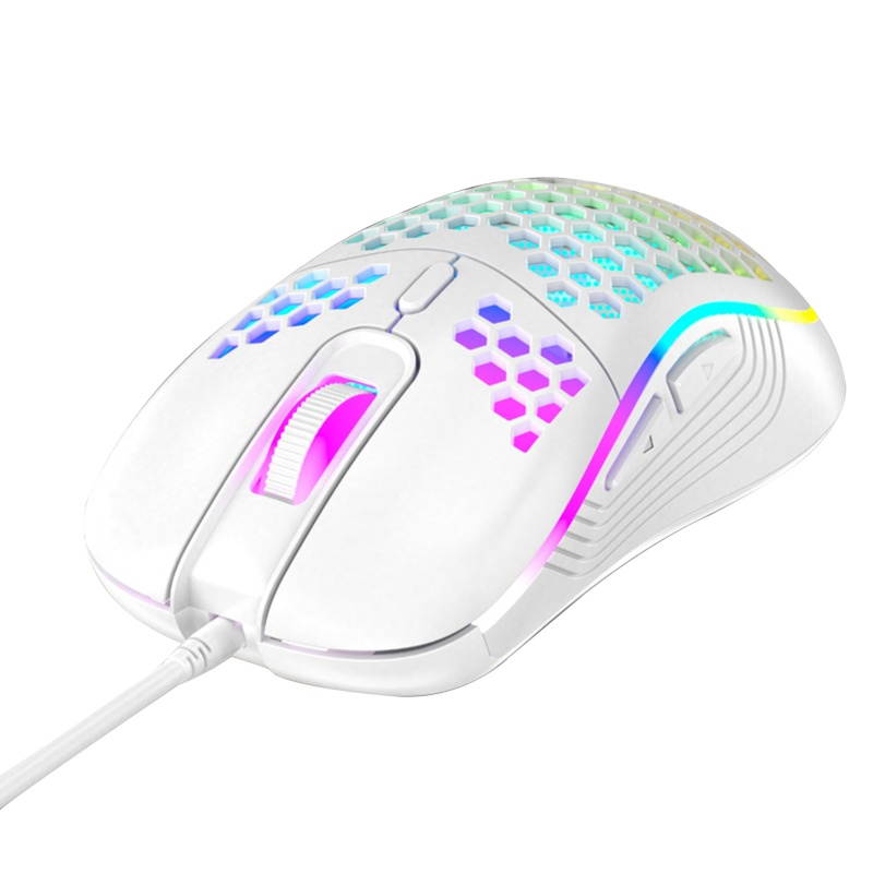 D011 Mouse Honeycomb Shell Programmable Key 7200DPI 125-1000Hz High Responsivity Gaming Mouse for Gaming