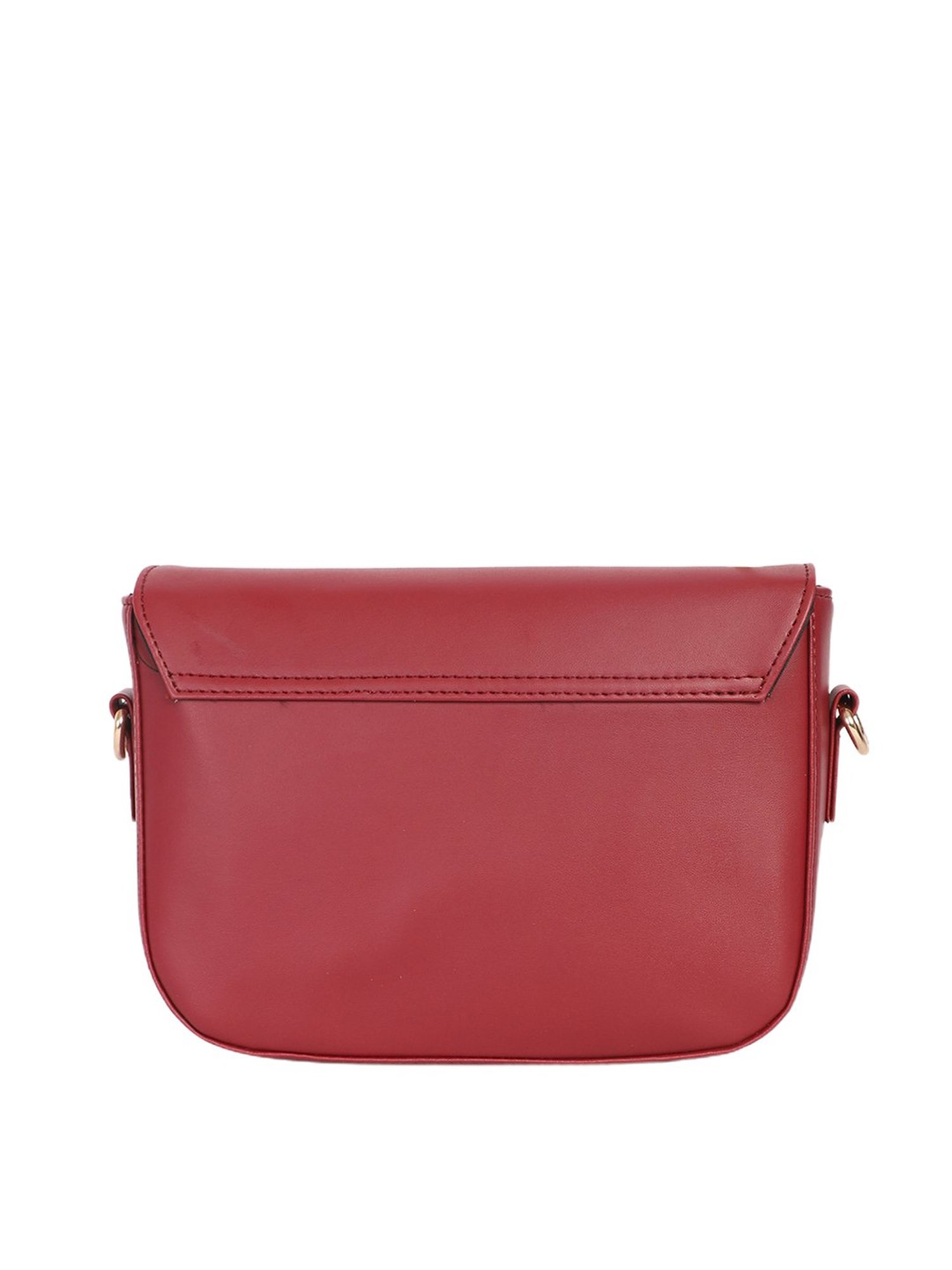 Bagsy Malone Maroon Solid Sling Bag