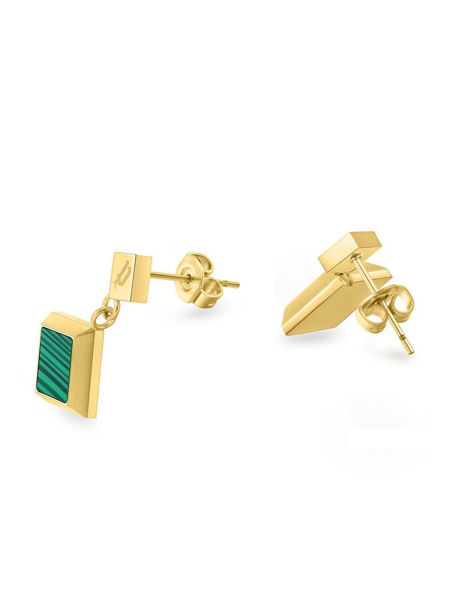 Police Blatant Golden Drop Earrings for Women