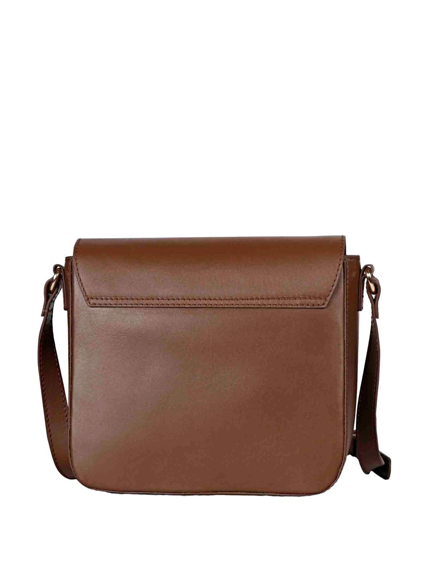 Saint G Brown Solid Small Sling Handbag