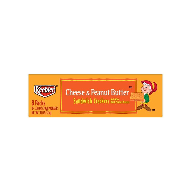 Keebler Cheese & Peanut Butter Sandwich Crackers - 8ct