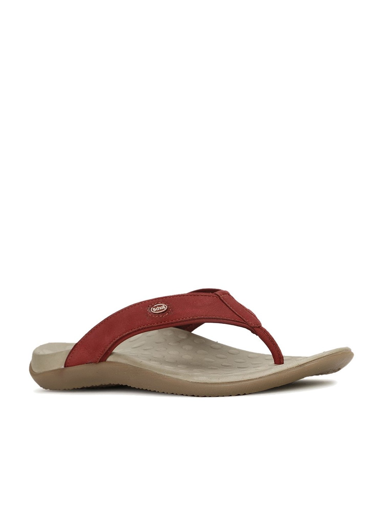 Scholl by Bata Women's Red Flip Flops