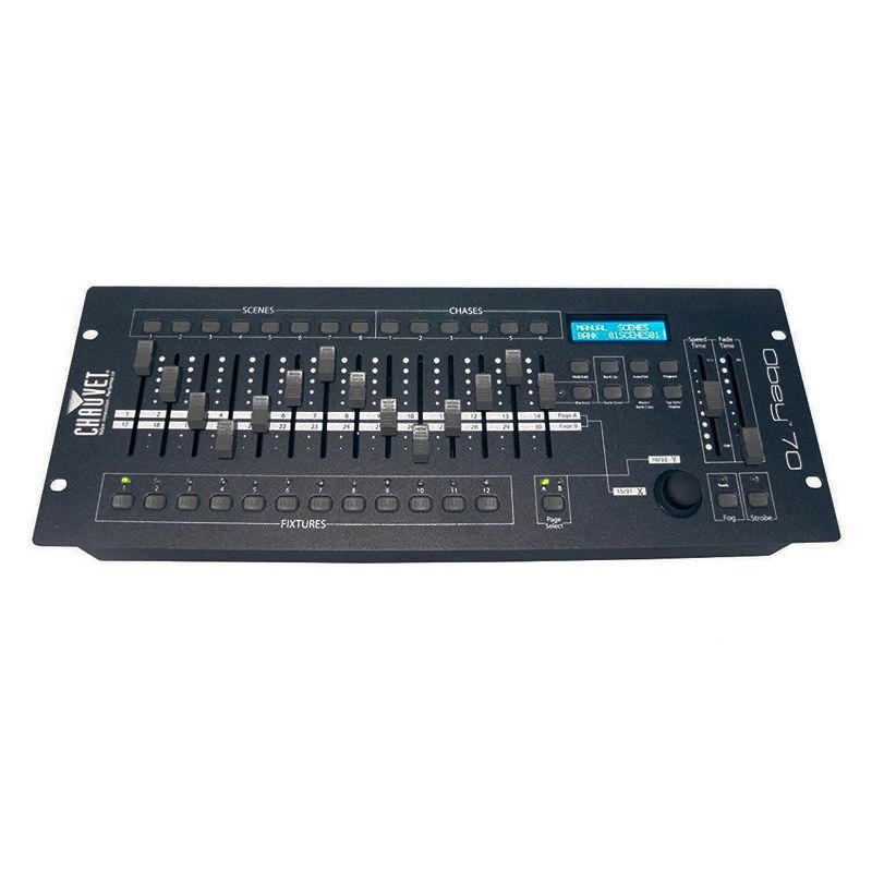 Chauvet DJ Obey 70 LED Light, Fog & Strobe DMX Controller + 25-Foot DMX Cable
