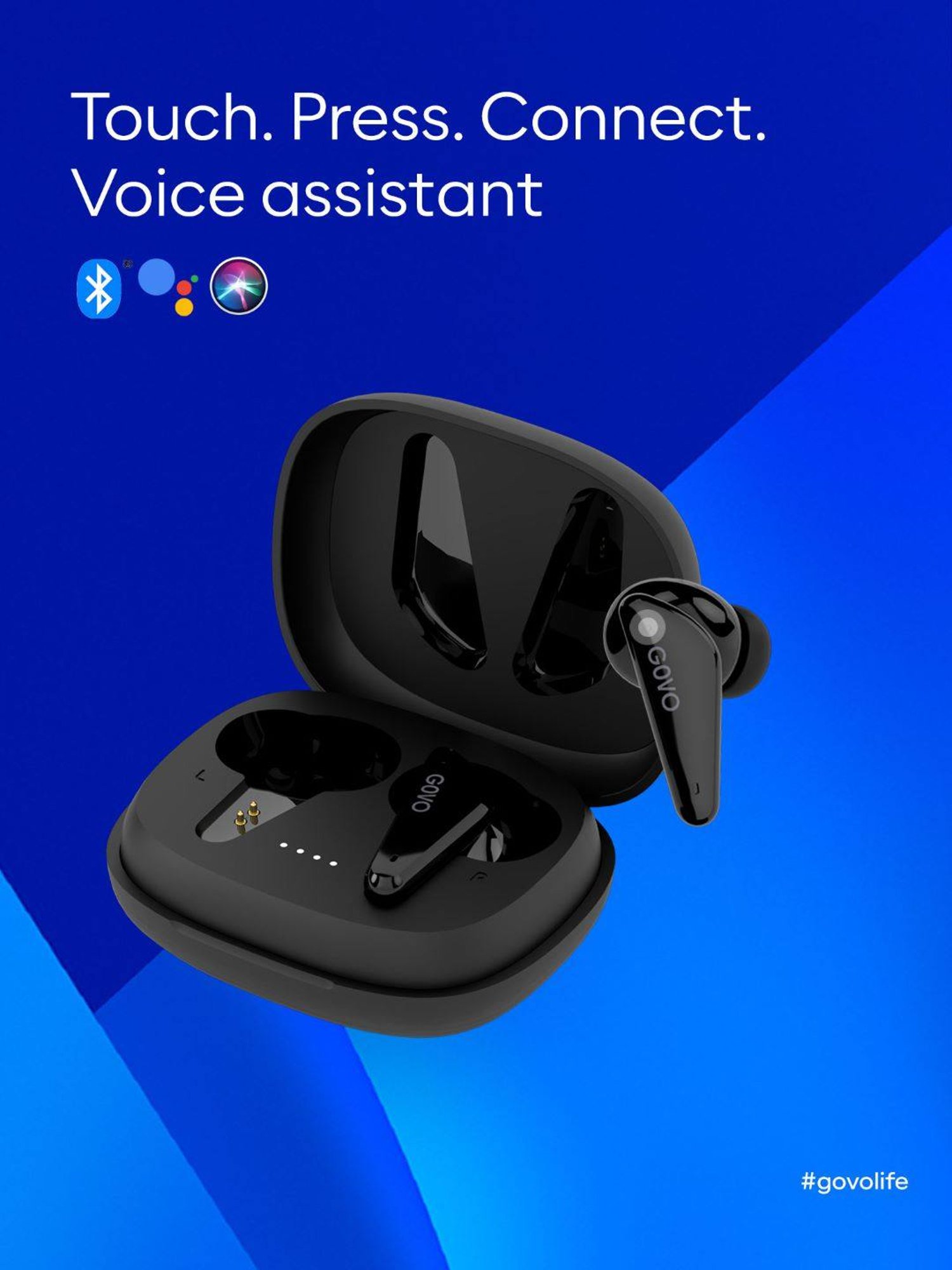 GOVO GOBUDS 600 True Wireless Earbuds with Mic (Black)