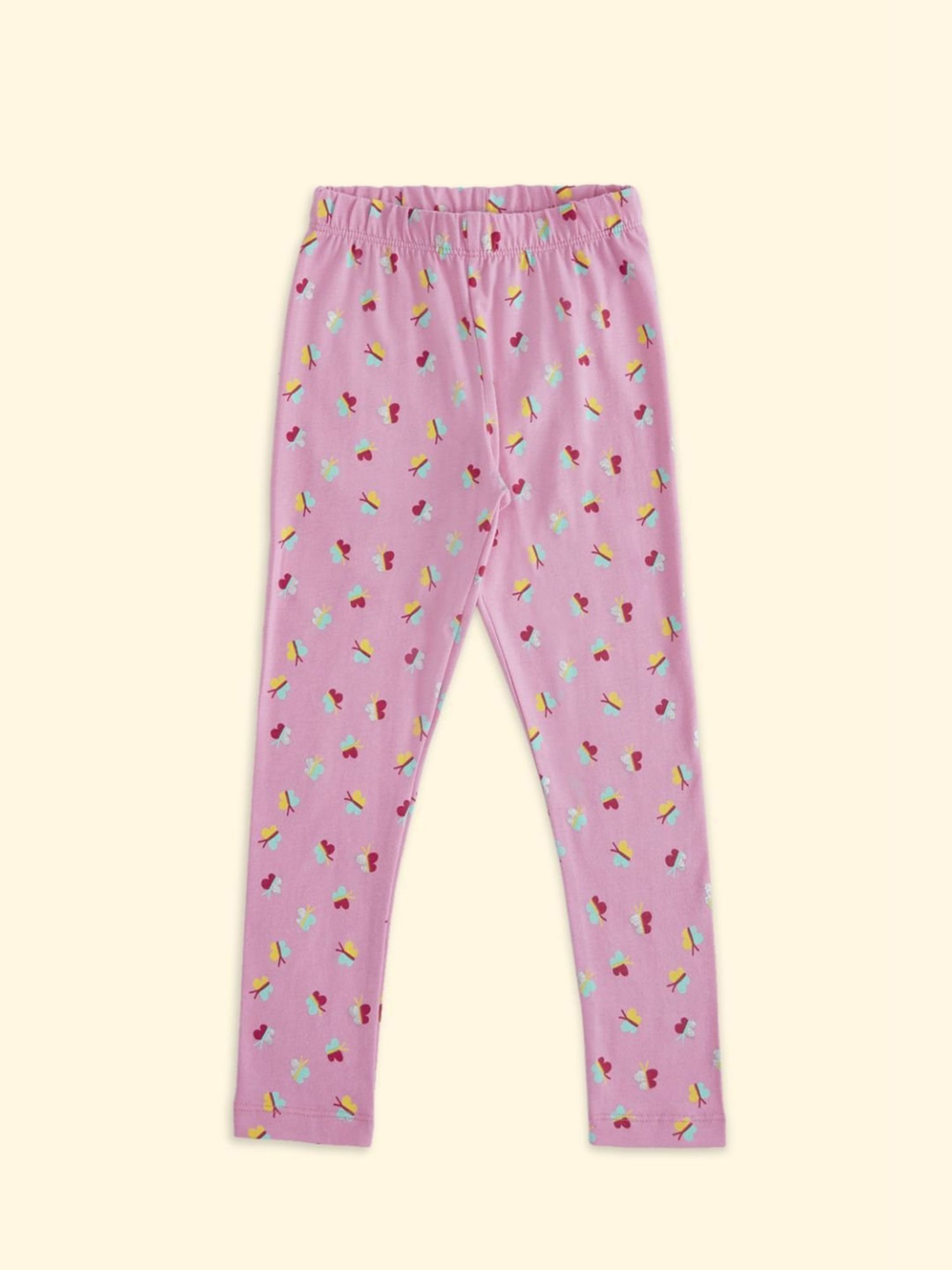 Pantaloons Junior Sachet Pink Printed Leggings