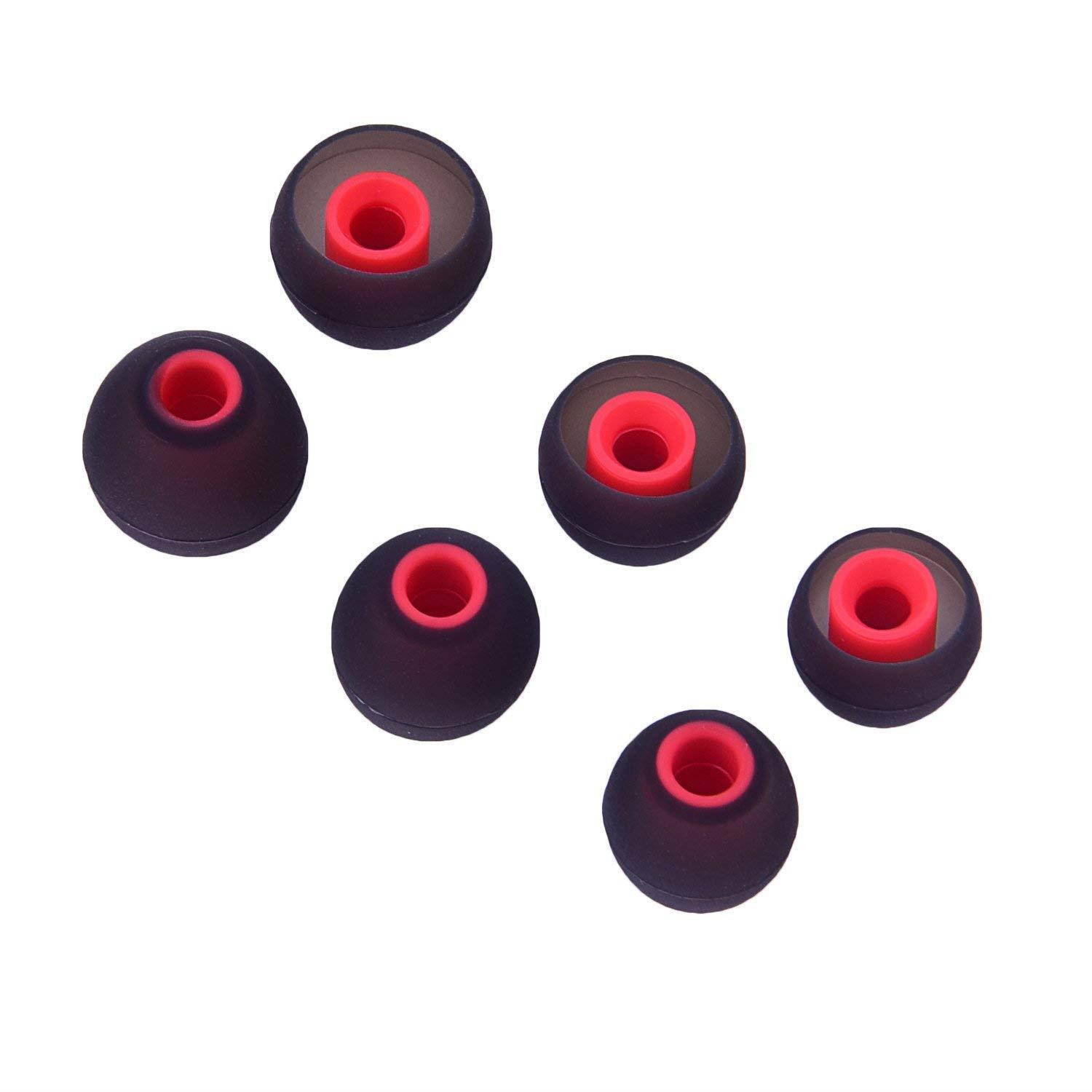 Sunmns 6 Pairs Silicone Eartips Eargels Earpads Ear Tips Gels Bud Compatible for Senso, Zeus, Otium, Hussar Sport Bluetooth Headphones