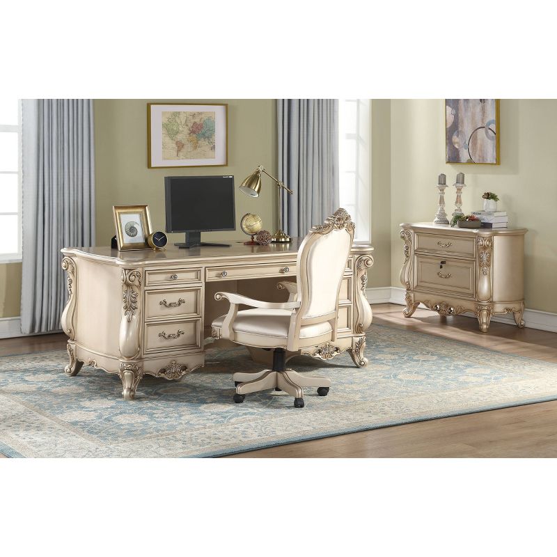 Gorsedd Executive Desk Antique White - Acme Furniture