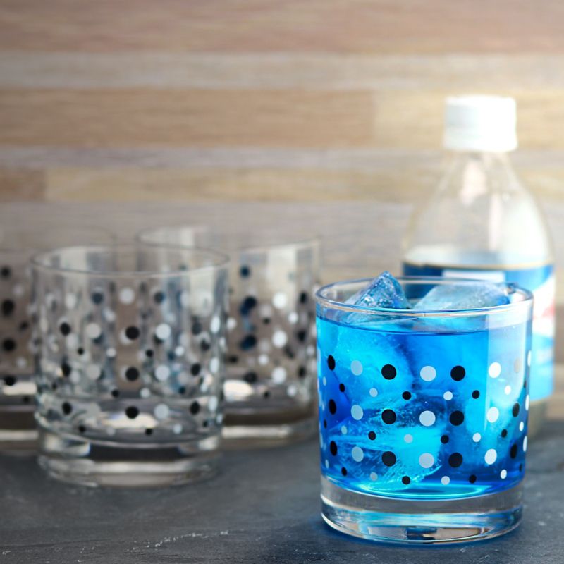 Pasabahce Istanbul 4 Piece 10.25 Ounce Double Old Fashioned Glass Cup Set