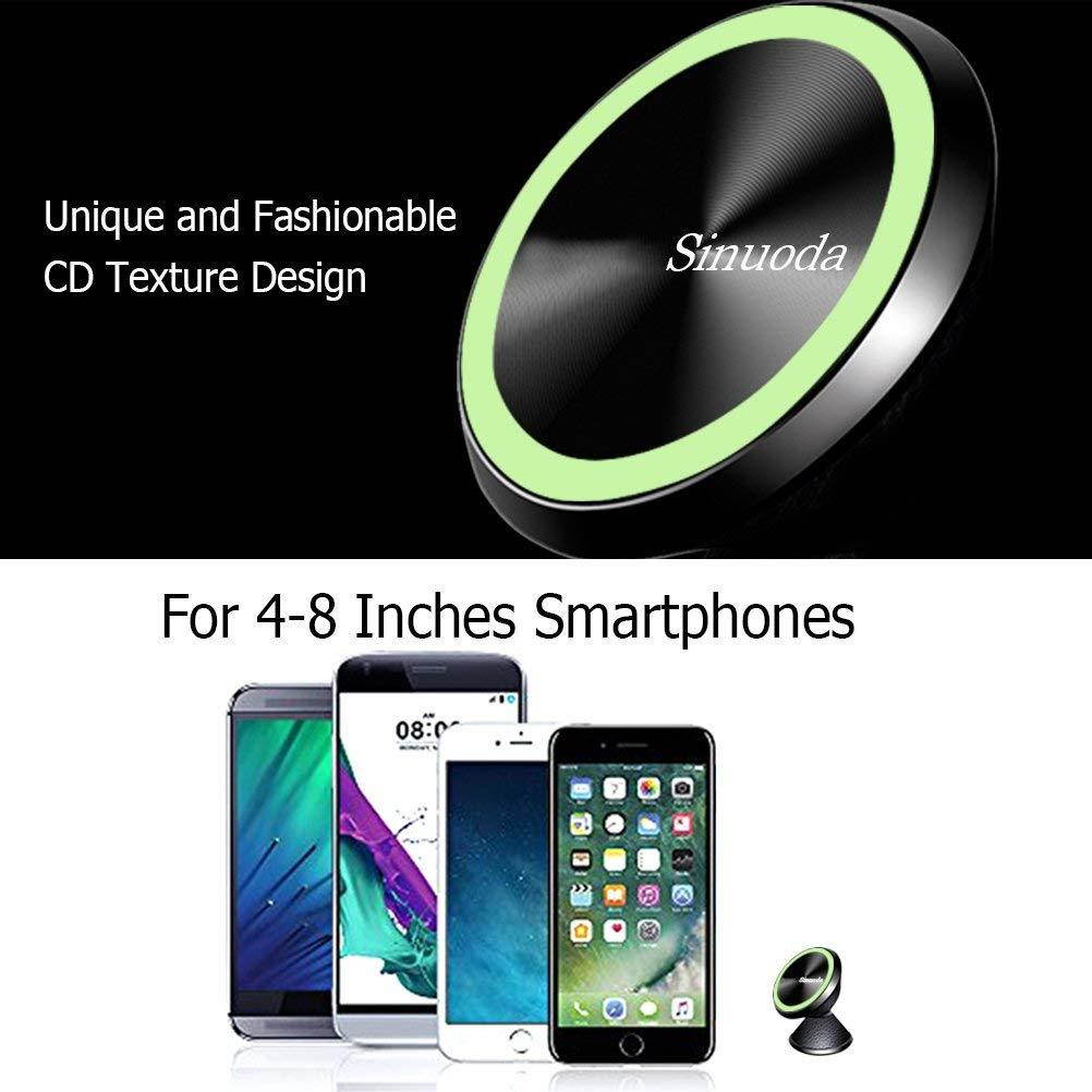 Magnetic Phone Holder for Car Dashboard, Car Phone Mount Luminous Magnetic Car Phone Holder, Universal Metal Magnetic Phone Car Mount 360 Rotation for iPhone,Samsung,Smartphones,GPS