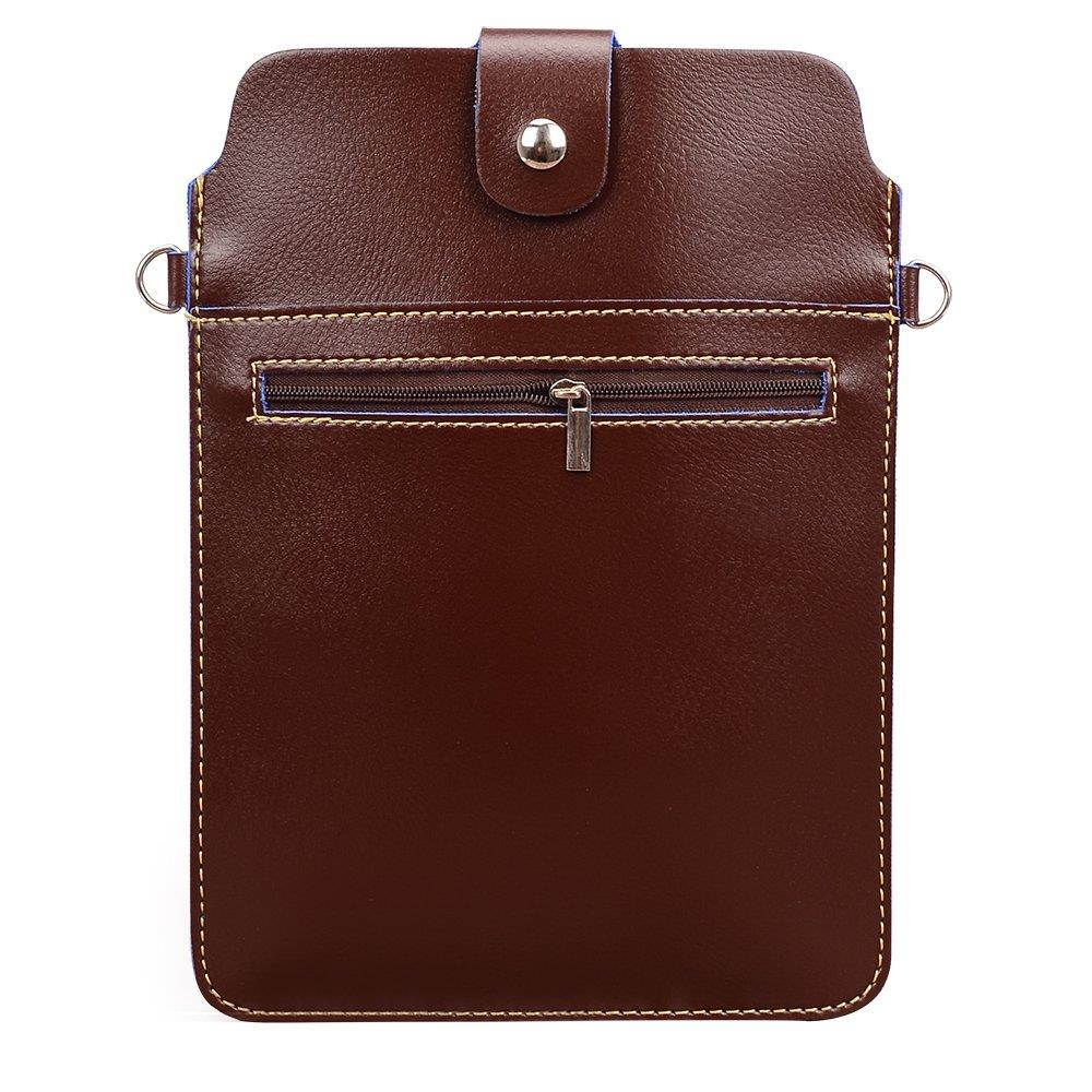 Universal 8 Inch PU Leather Shoulder Pouch Bag for Samsung Galaxy Tab S2 8.0 / Tab E 8.0 / Tab A 7.0/8.0 / Tab Note 8.0 / Tab 3 Lite/Tab 3 7.0 / Tab 3 8.0 / Tab 4 7.0 / Tab 4 8.0 (Brown)