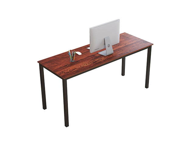 Computer Desk 63" Modern Sturdy Office Desk PC Laptop Desk Study Writing Table for Home Office Workstation,Sandalwood,GT173