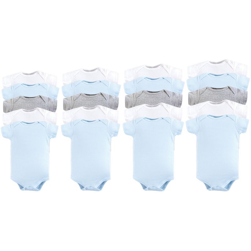 little planet by carter's Baby Boys' 3pk Bodysuits - Blue/White/Gray Preemie