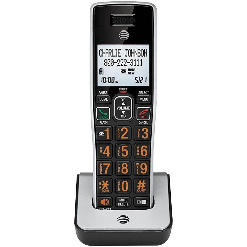 CL80113 DECT 6.0 Accessory Handset with Caller ID and Call Waiting, Black