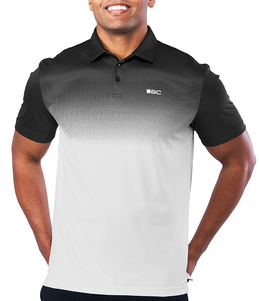 BLACK CLOVER Short-Sleeve Fade Golf Polo