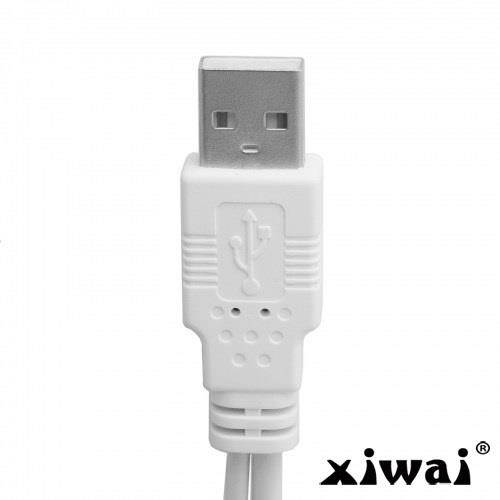 Xiwai USB Type C USB-C to Dual A Male Extra Power Data Y Cable for Cell Phone & Hard Disk