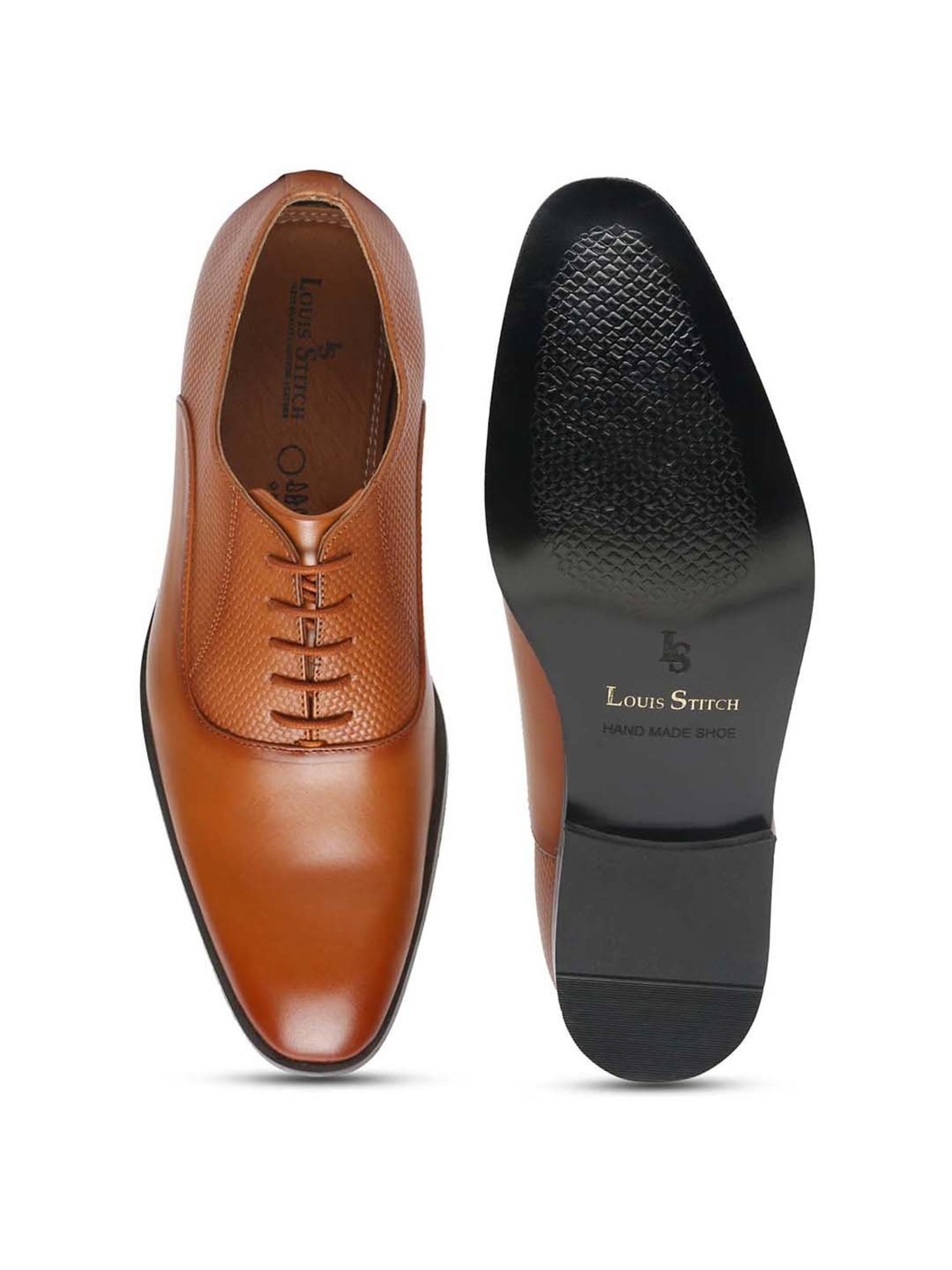 Louis Stitch Men's Russet Tan Oxford Shoes