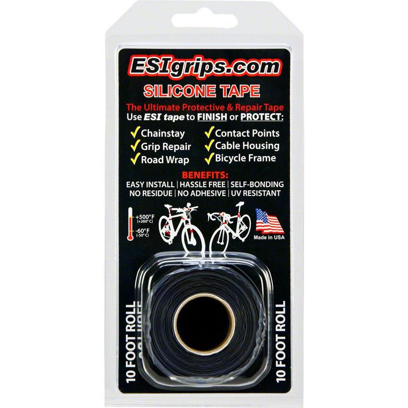 ESI Silicone Bar Tape Finishing Tape Black 10'