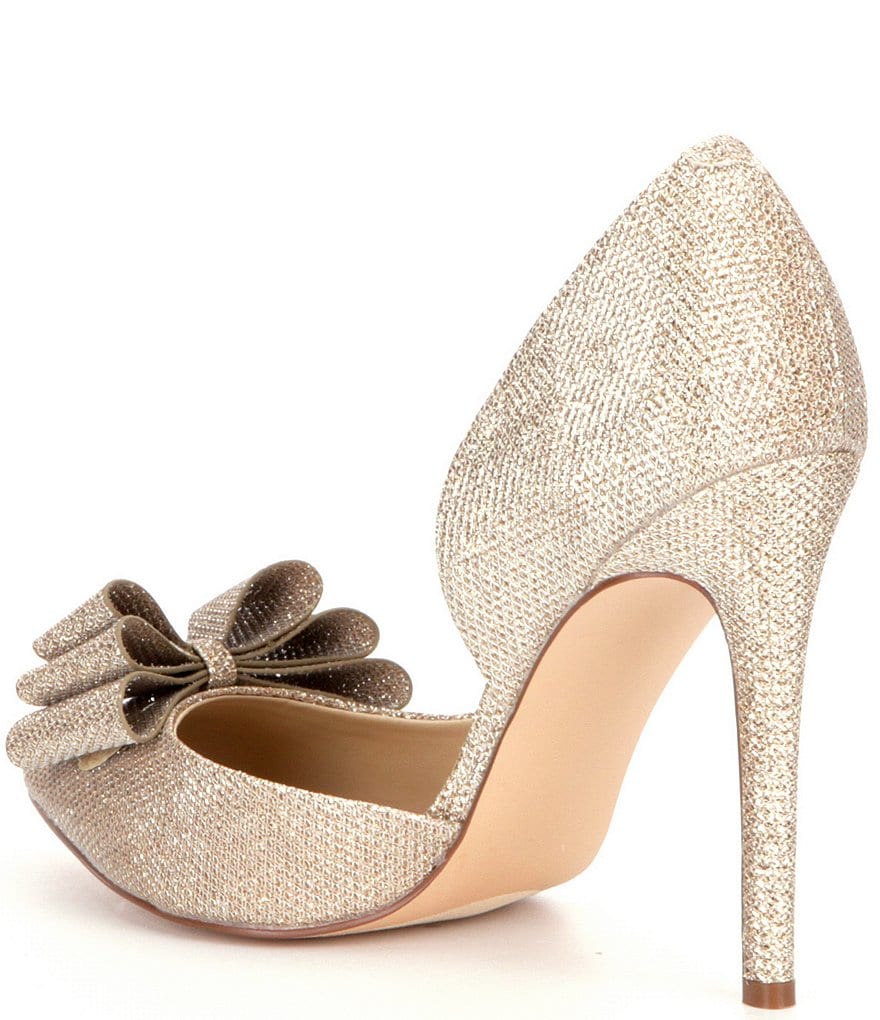 Trotters Kari Pearlized Leather Block-Heel Pumps