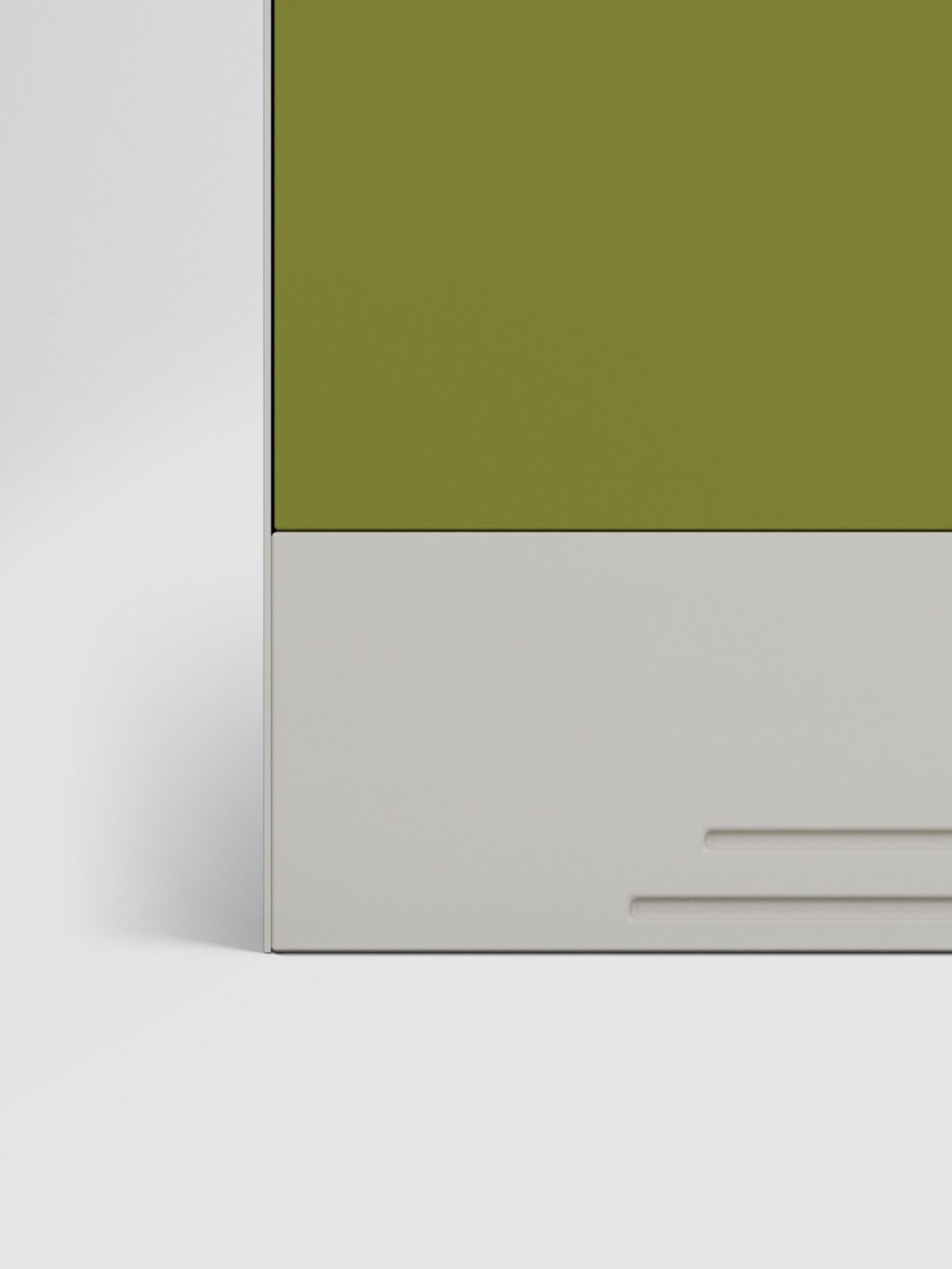 Godrej Interio Slimline 2-Door Steel Almirah, Tex Green Leaf (1-Year Warranty, 1 Locker, 1 Drawer)