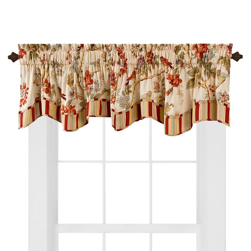 16"x50" Charleston Chirp Valance Orange - Waverly