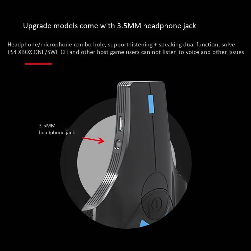 Keyboard and Mouse Adapter Converter with 3.5mm Mic for Nintendo Switch / PS4 / Xbox One / PS3 Console with LED Lights (1 pcs)