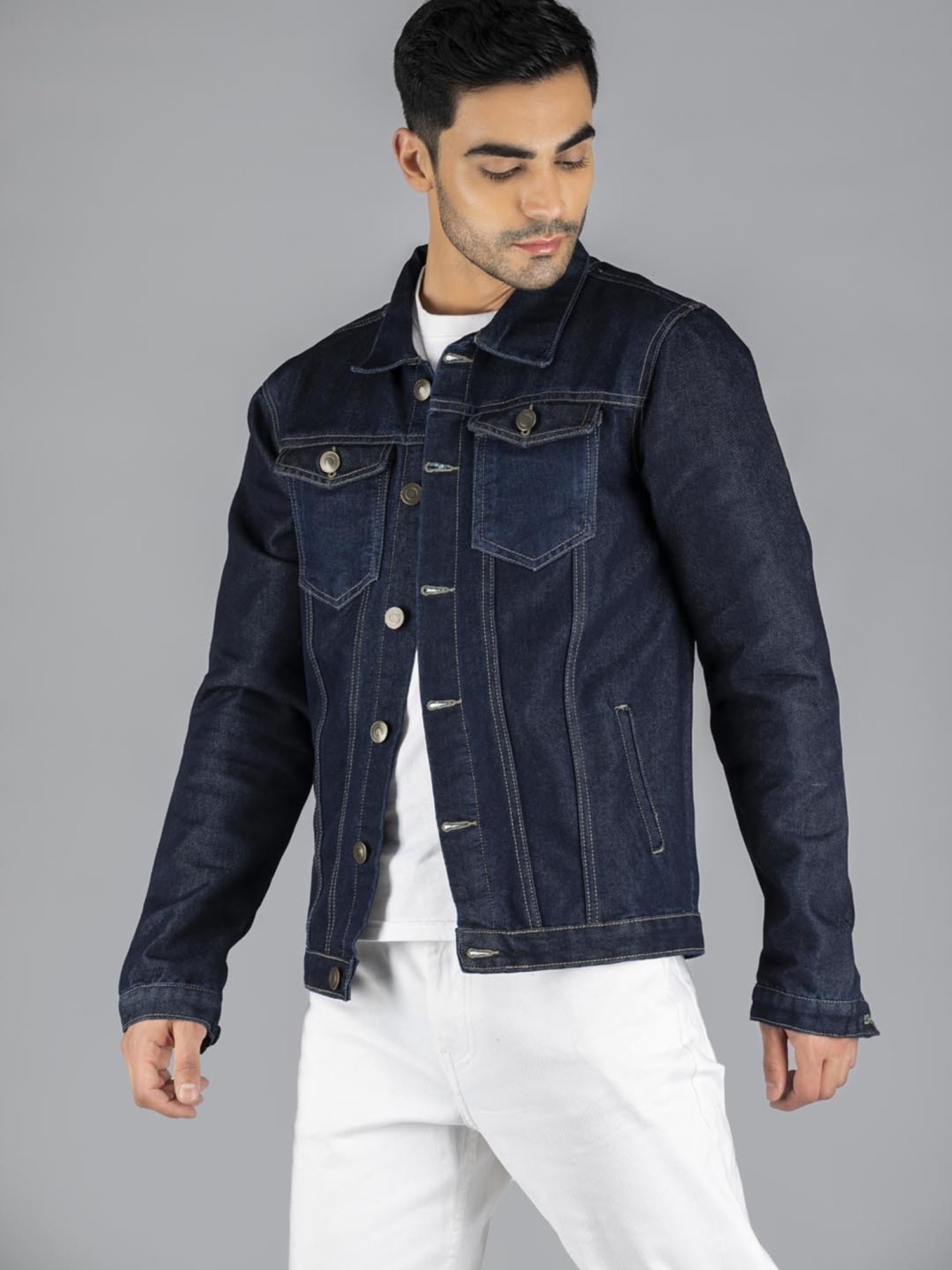 Dennis Lingo Midnight Blue Regular Fit Denim Jacket