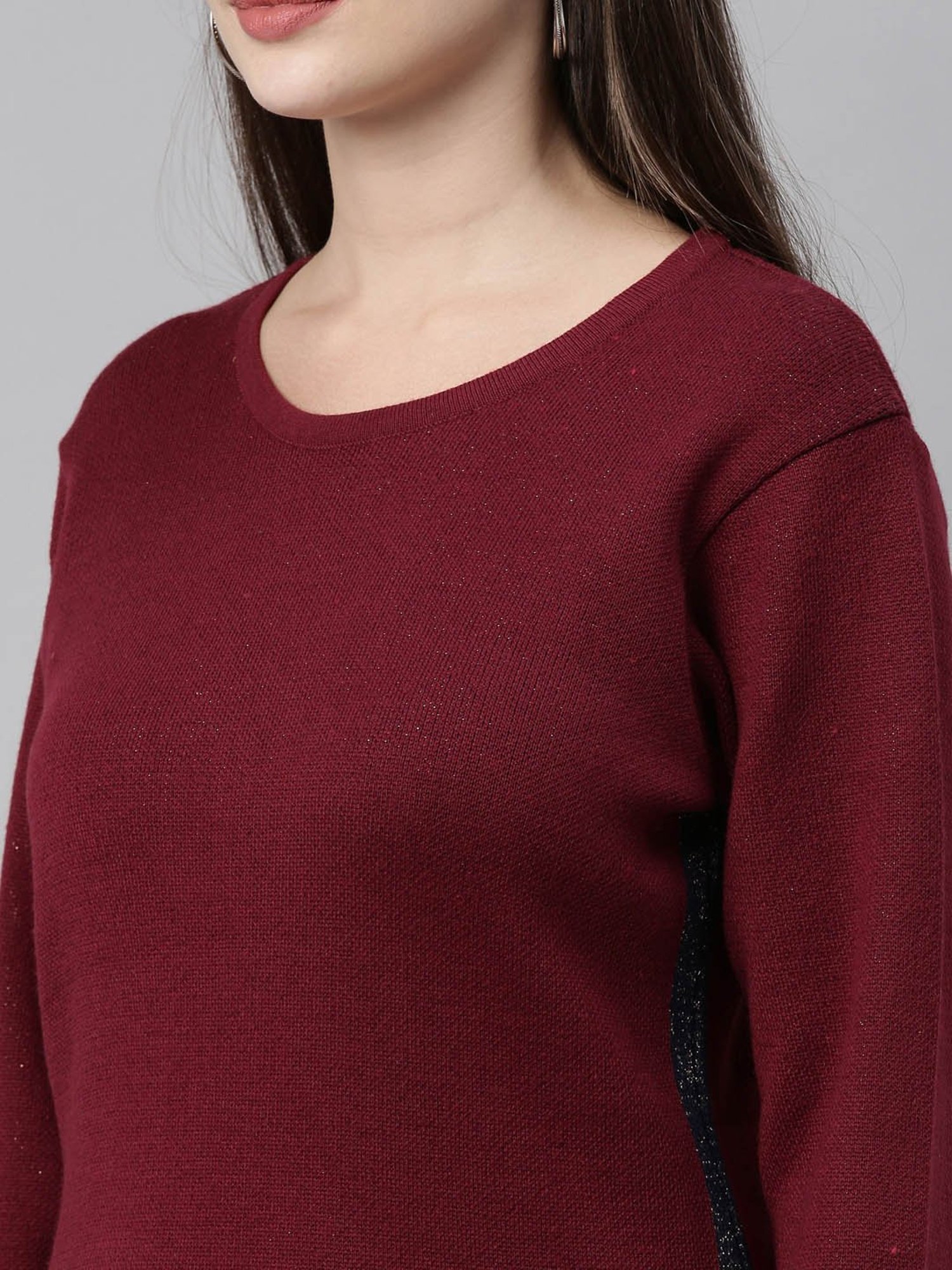 Neeru's Maroon Straight Kurta