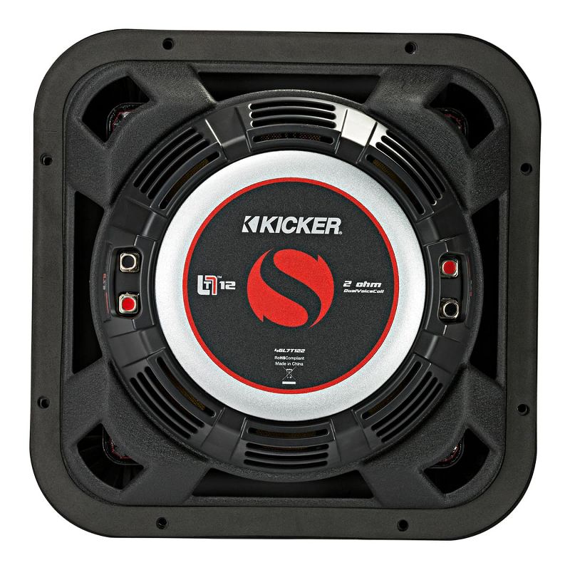 Kicker 46L7T122 12" Solo-Baric L7T Shallow-Mount Dual 2-Ohm Voice Coil Subwoofer