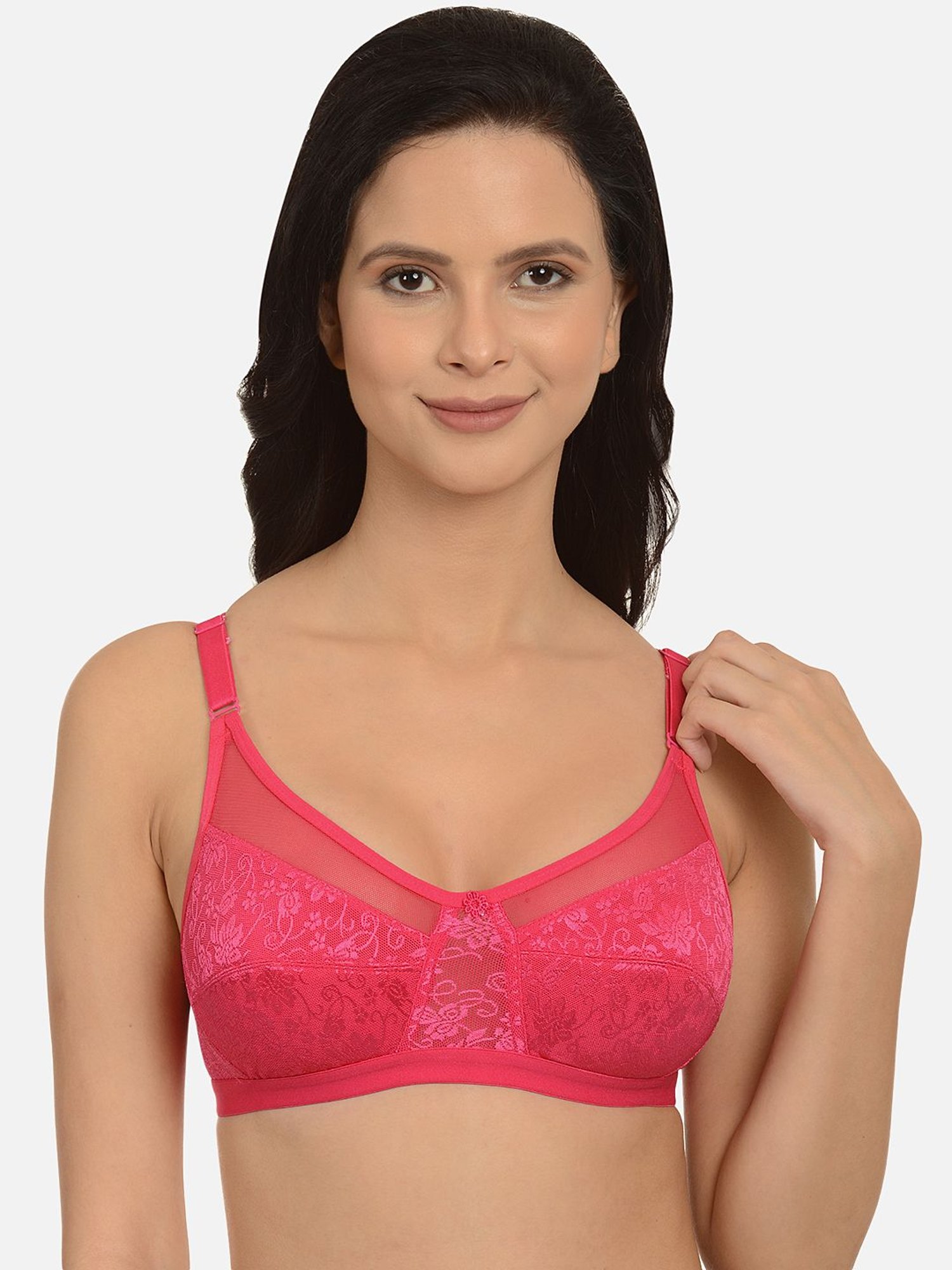 Mod & Shy Pink Non Wired Non Padded Minimizer Bra
