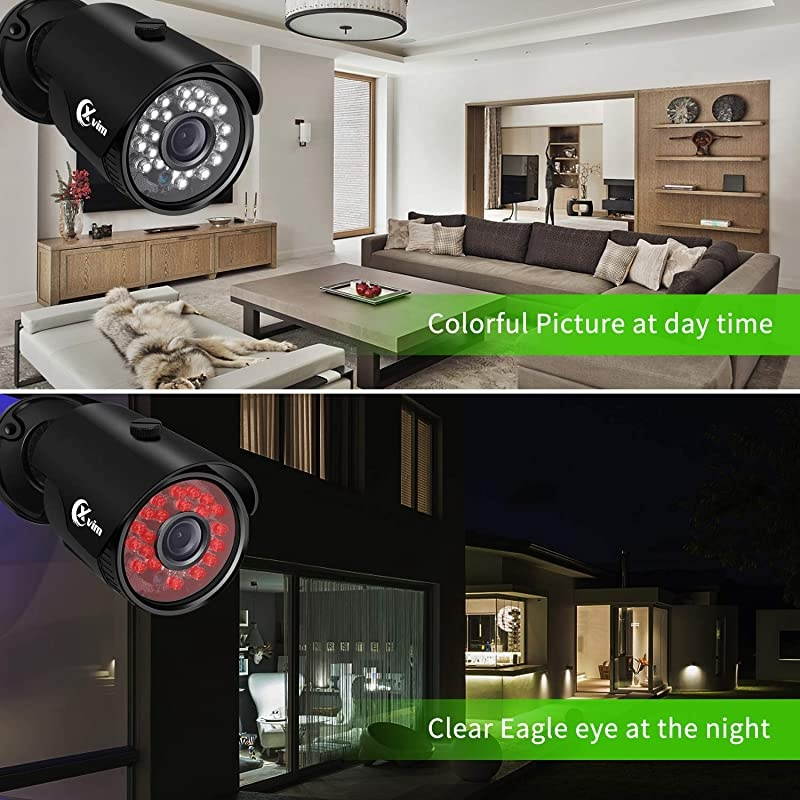 8CH 1080P Security Camera System Home Security Outdoor 1TB Hard Drive Pre-Install CCTV Recorder 4pcs HD 1920TVL Upgrade Surveillance Cameras with Night Vision Easy Remote Access Motion Alert