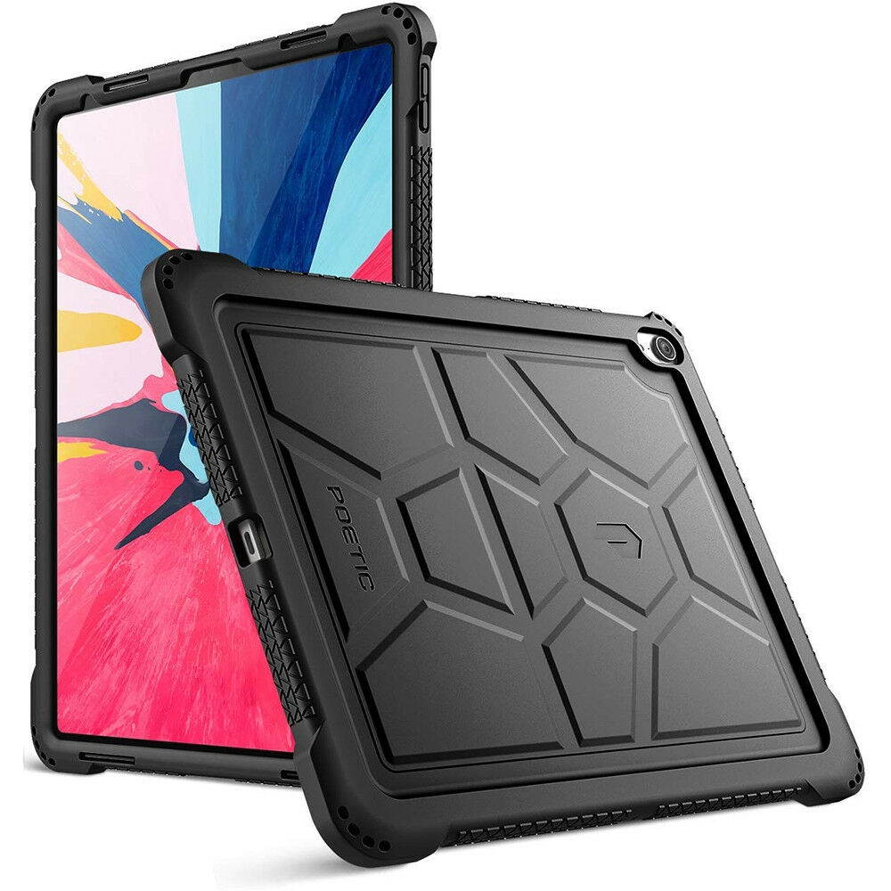 Case For Apple iPad Pro 12.9 Tablet Flexible Shockproof Silicone Cover Black