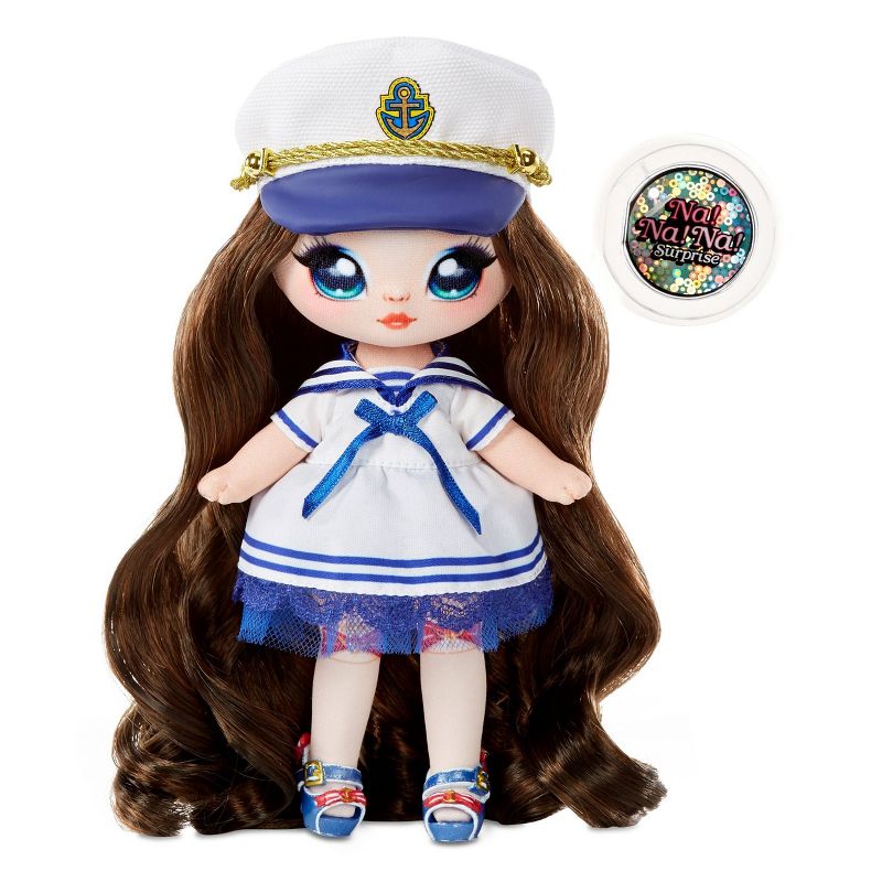 Na! Na! Na! Surprise 2-in-1 Fashion Doll and Sparkly Sequined Purse Sparkle Series – Sailor Blu 7.5" Sailor Doll