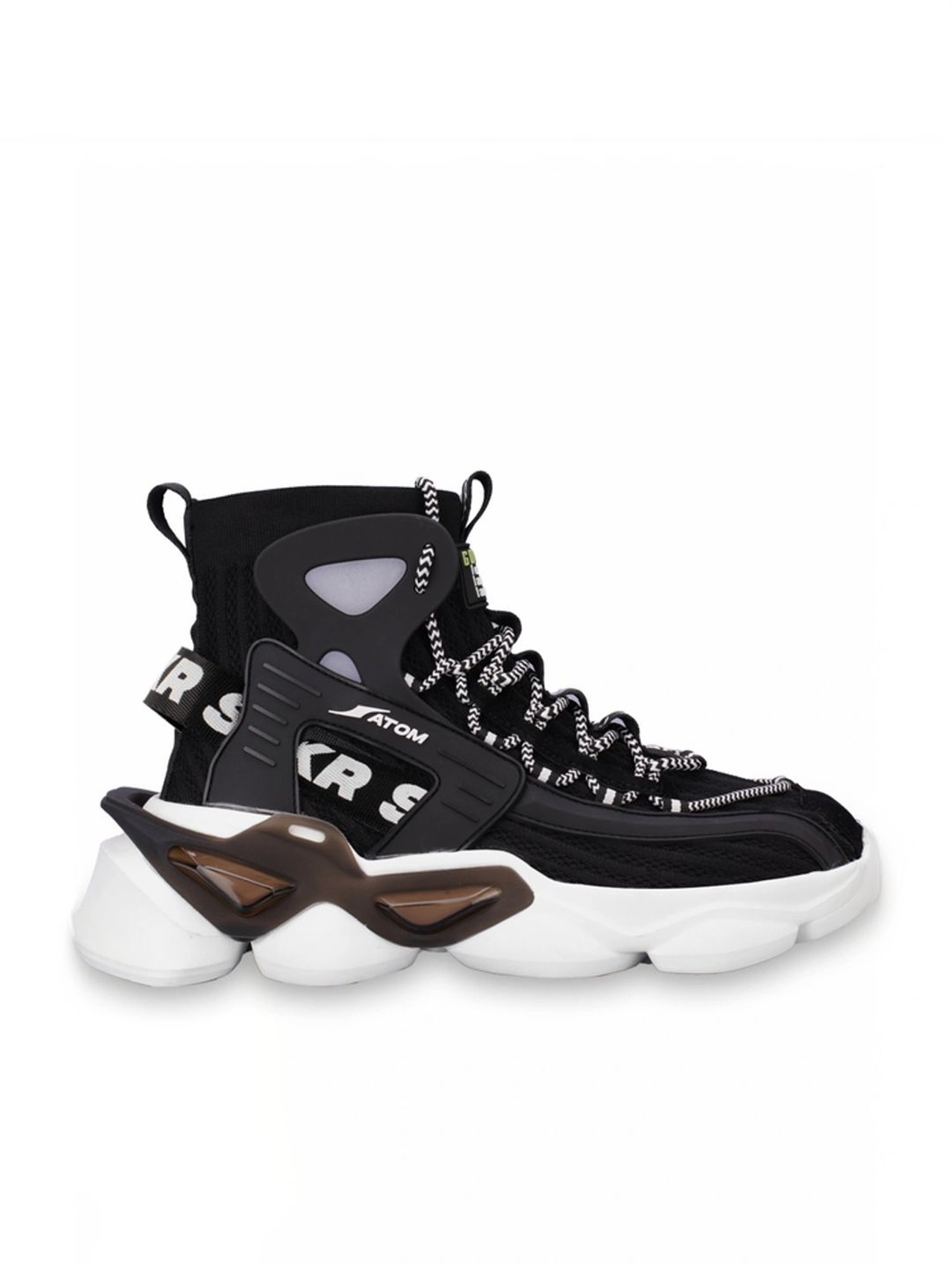 Atom Men's Gansta1 Black Running Shoes